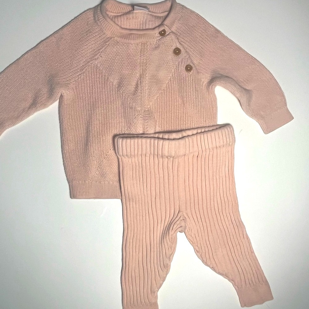 Nordstrom Baby Knit Set in Soft Pink